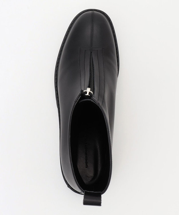 23区 センター ジップ ブーツ ブラック系