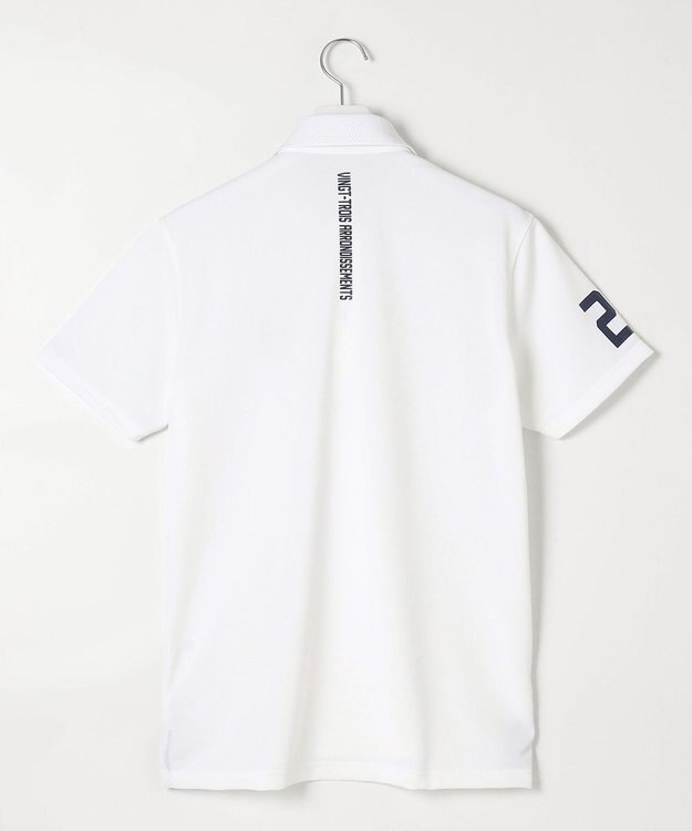 23区GOLF 【MEN】【吸水速乾/UVケア】エイトロックカノコ 半袖ポロシャツ ホワイト系