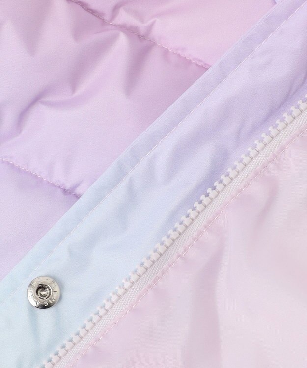 ANY KIDS 【洗濯機OK】中綿リボンコート レインボー