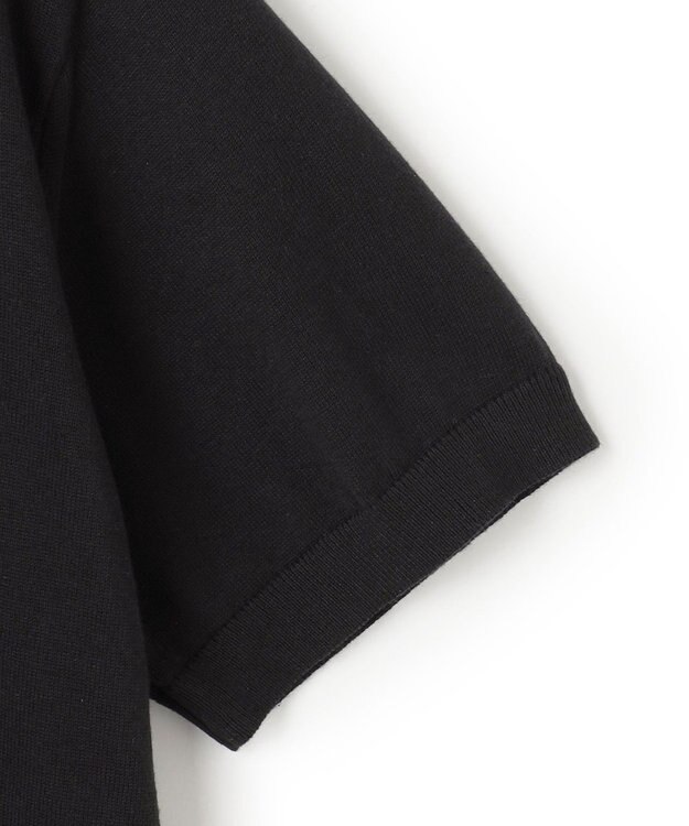 JOSEPH HOMME 【HIGH GRADE LINE】コットンカシミヤ　ハイゲージニットＴシャツ ブラック系