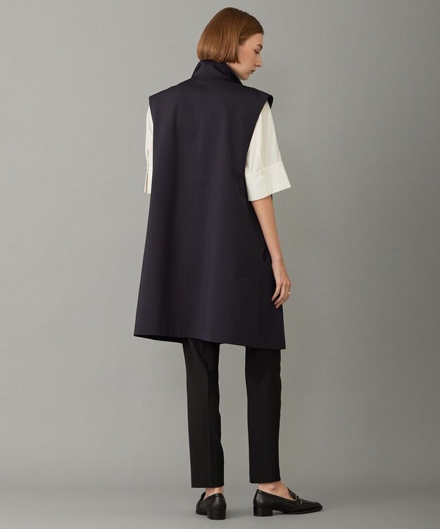 ICB ボンディングツイル スリーブレスアウター ネイビー系