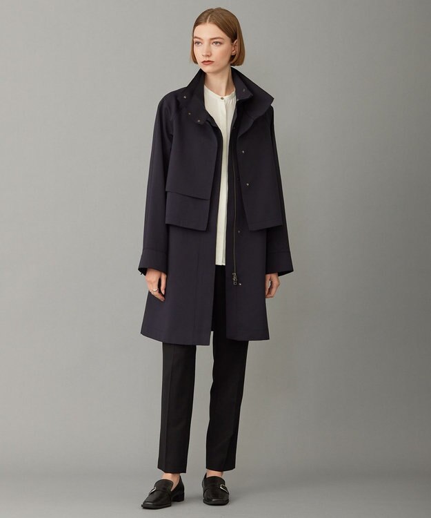 ICB ボンディングツイル スリーブレスアウター ネイビー系