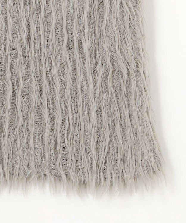 NAVE 【ReNAVE・洗える】メルティーシャギーニット スカート ライトグレー系