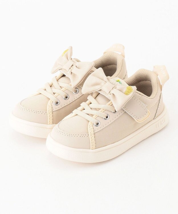 ANY KIDS IFME リボンスニーカー ベージュ