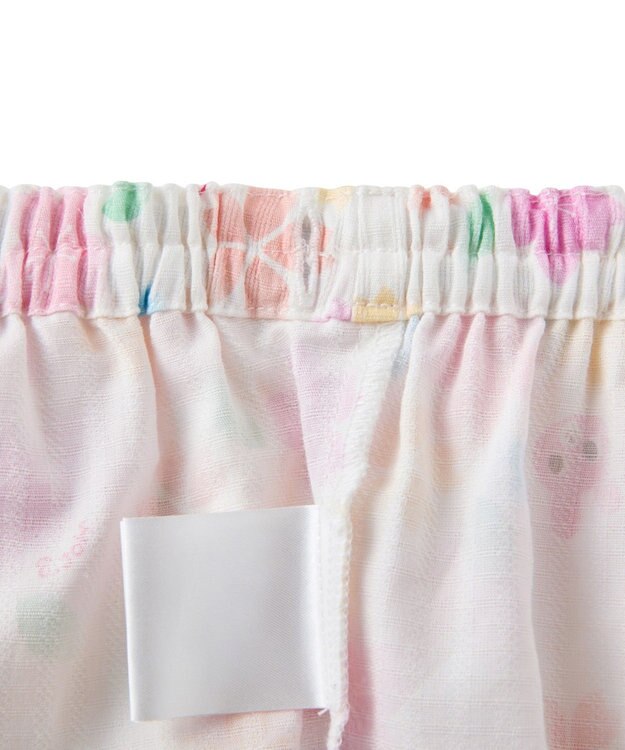 MIKI HOUSE HOT BISCUITS 【80-120cm】総柄 甚平スーツ ピンク