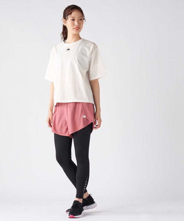 OP／FILA 【Kappa】パンツドッキングレギンス ダークピンク