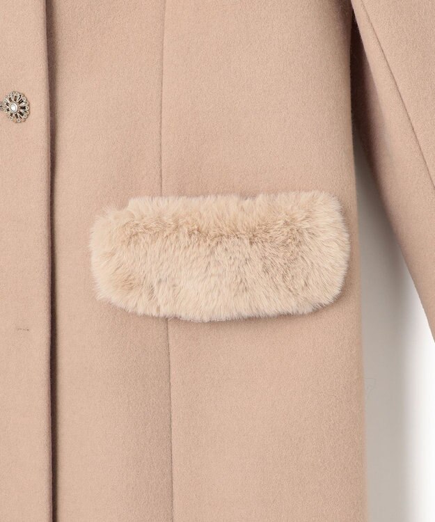 TOCCA 【消臭】FUR BOX ウールコート ブラウン系