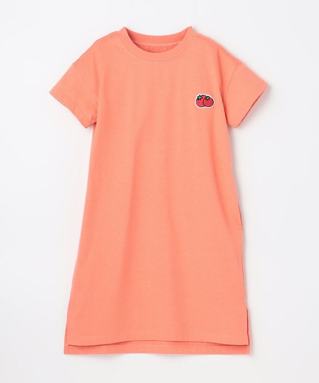 ANY KIDS 【ke ke ke】GOOD MORNING チュニック ワンピース コーラルピンク