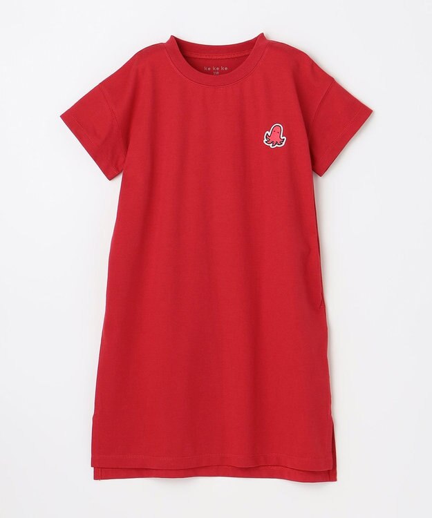 ANY KIDS 【ke ke ke】GOOD MORNING チュニック ワンピース レッド