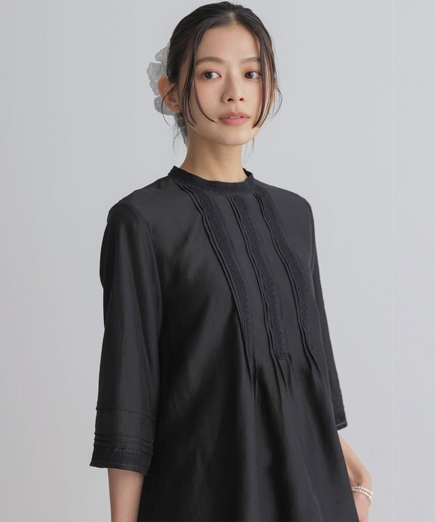 組曲 クラウドローン ブラウス ブラック系