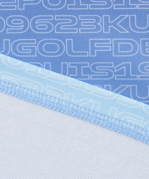 23区GOLF 【MEN】【キングサイズ/UVケア/吸水速乾】グラデーションロゴ 半袖ポロシャツ ダルブルー系5