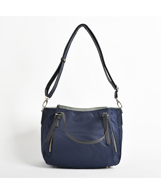 LA BAGAGERIE 【MONICA】ナイロン2WAYトートバッグ Sサイズ ネイビー