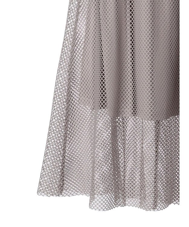 Green Parks ・ＥＬＥＮＣＡＲＥ　ＤＵＥ　メッシュギャザースカート Gray