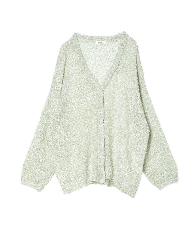 earth music&ecology ぽこぽこヤーンカーディガン Mint