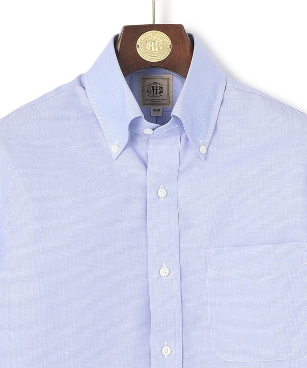 J.PRESS MEN 【Single Needle Tailoring / 形態安定】マイクログラフチェック シャツ / B.D. ネイビー系3