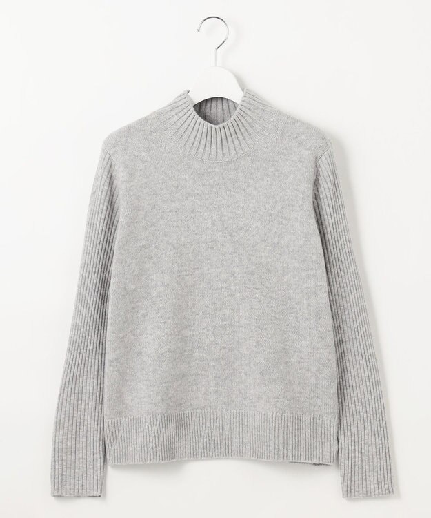 J.PRESS LADIES 【洗える】CASHBIT NEO ハイネックニット ライトグレー系