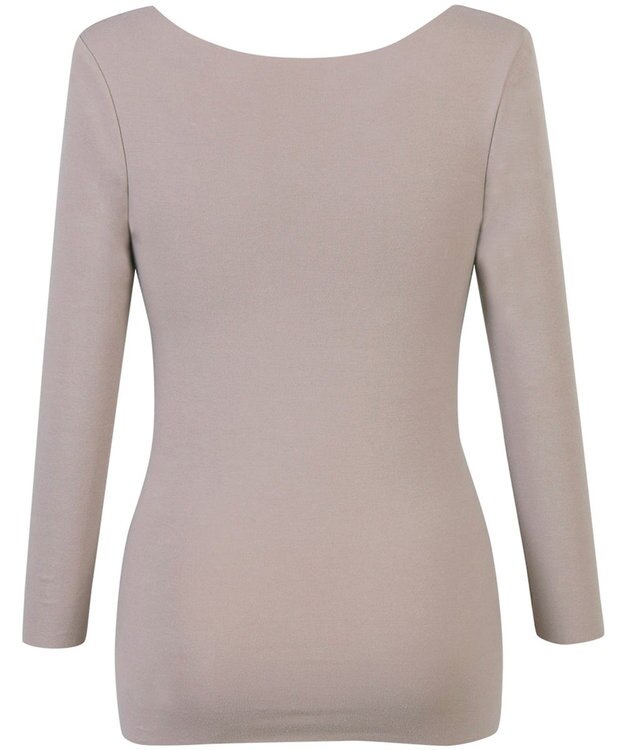 Wing あったかインナー 綿100％(肌側) アウターにひびきにくい ムレにくい 【綿の贅沢 ここちフラット】 8分袖 長袖 秋 冬 EL4872 ウイング／ワコール ブラウン