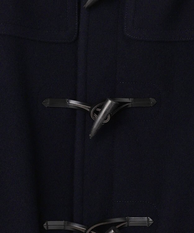 J.PRESS MEN 【J.PRESS ORIGINALS】【UNISEX】Wool Light Melton Short Duffle Coat / Baggy-Fit ネイビー系