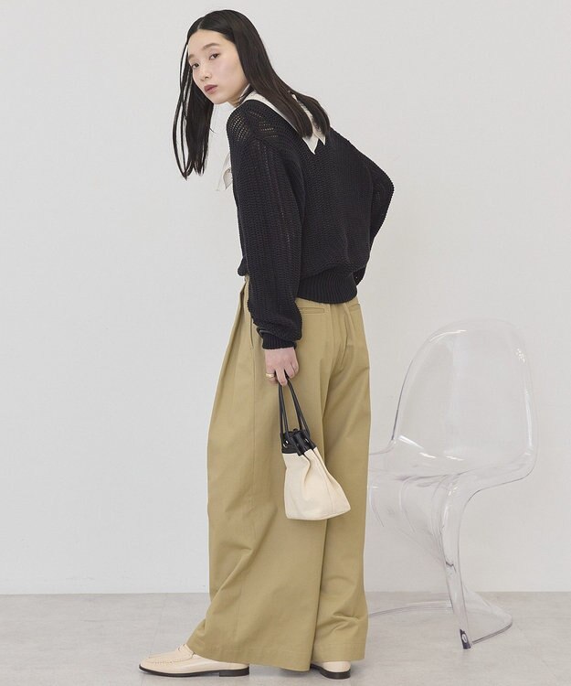 AMERICAN HOLIC ルーズニットプルオーバー Black