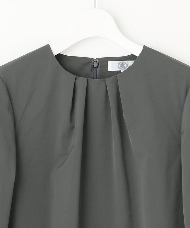 J.PRESS LADIES L 【WEB限定・洗える】グレイス メモリータフタ ワンピース グレー系