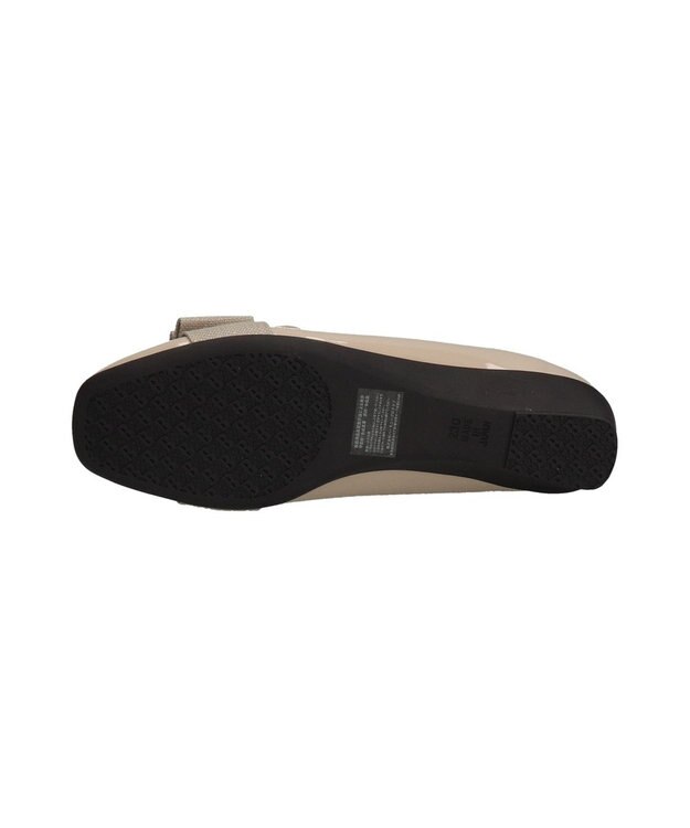 Bridget Birkin ＜3E＞【Bridget Birkin Walk】スクエアオペラコンフォートシューズ ベージュエナメル