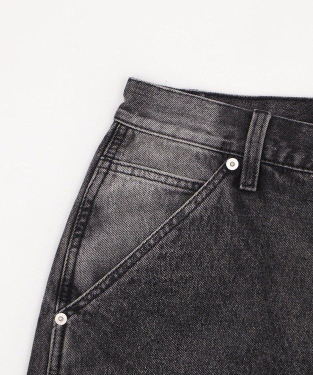 WEGO ダブルニーダメージデニムショーツ デニムブラックソノタ