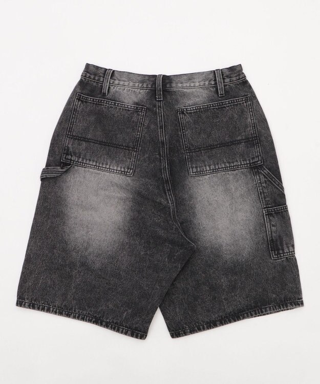 WEGO ダブルニーダメージデニムショーツ デニムブラックソノタ