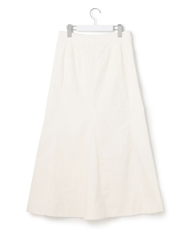 23区 【SLOW】ストレッチ コーデュロイ ゴアード スカート オフ系