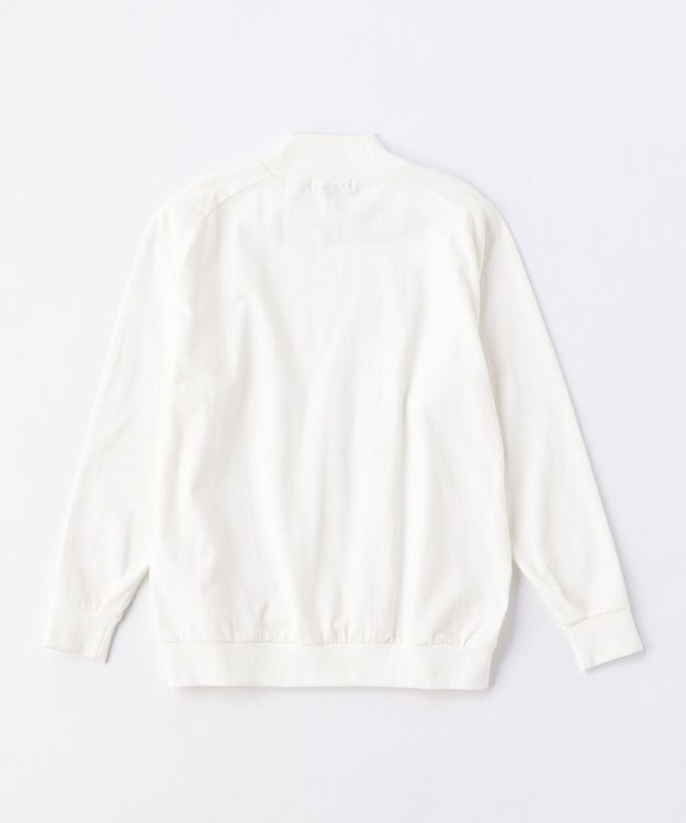 UNFILO MENS コットン モックネックTEE [23年秋冬商品] シロ