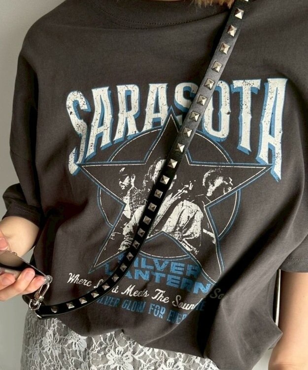 WEGO PUスタッズストラップ ブラック