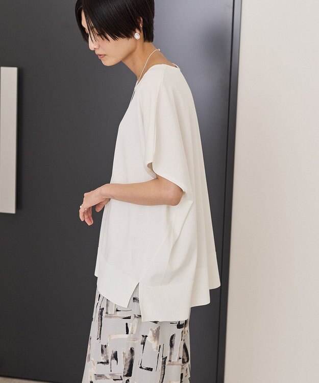 AMERICAN HOLIC ウォッシャブル デイリーニットプルオーバー Off White