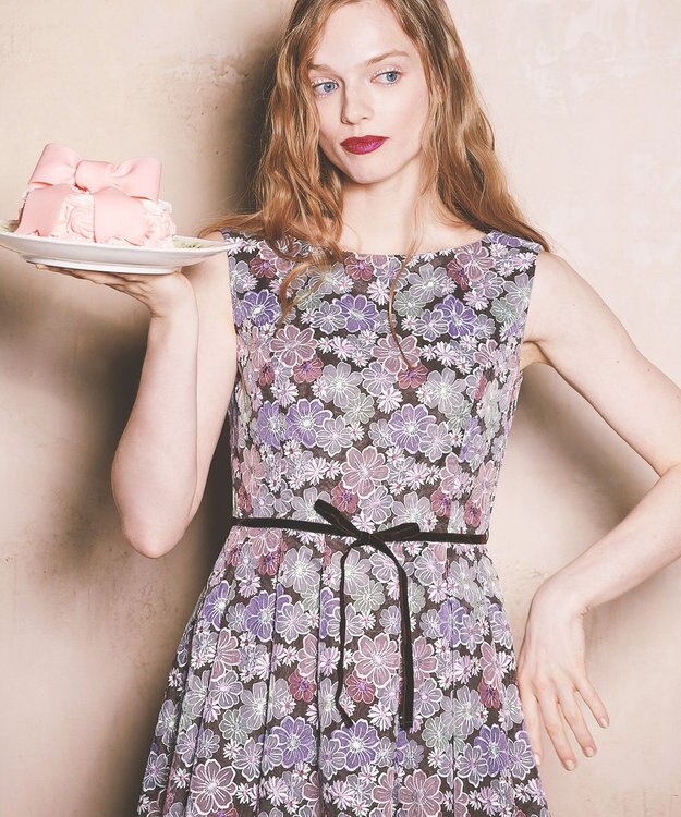 TOCCA 【洗える】BUTTERFLY BUSH ドレス ブラウン系7