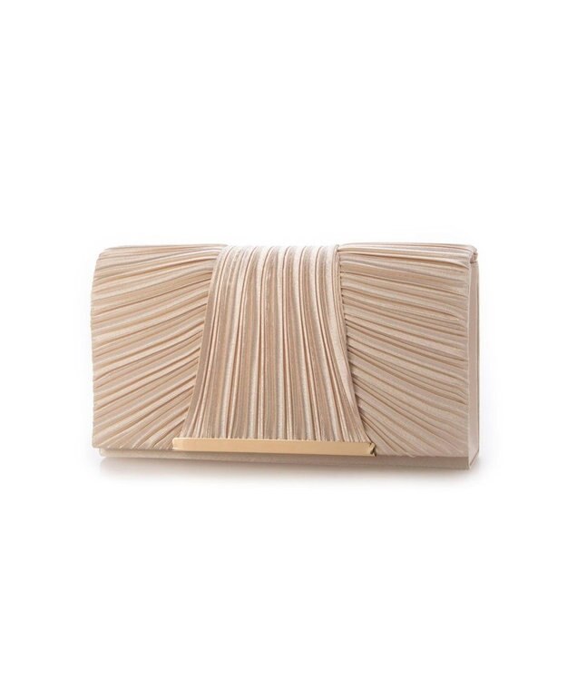 UNBILLION カシュカシュ cachecache / チェーンショルダー付きクラッチバッグ ベージュ