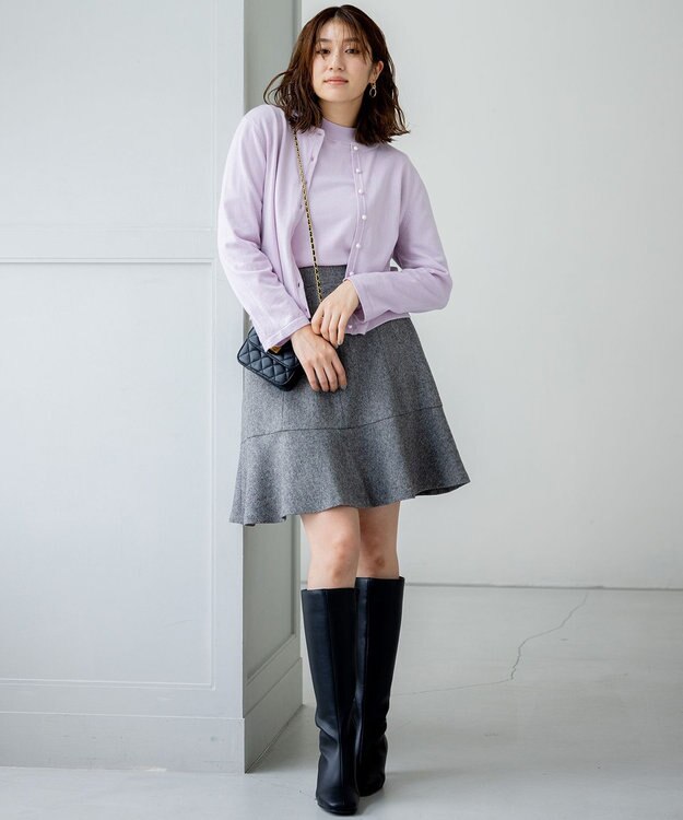 組曲 【WEB限定・2SET】バックレースツインセット ライラック系