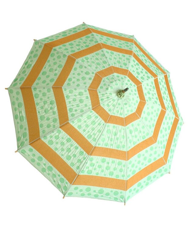 槇田商店 菜-sai- まめ　日傘 緑