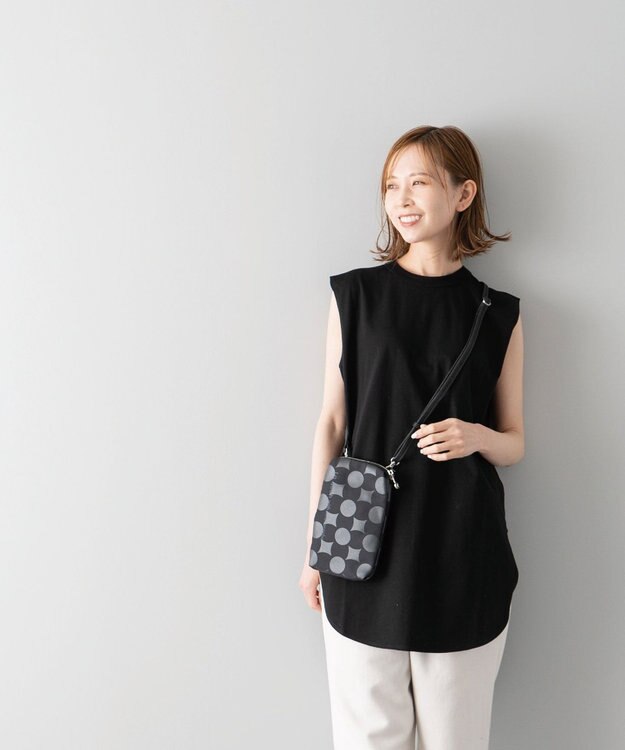 MIYABIYA La quoh with kirakaracho 南蛮七宝ベーシックプリント ミニポシェット 玄(ブラック)