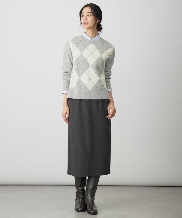 J.PRESS LADIES 【WEB限定・洗える】クラシックピンオックス シャツ サックスブルー系