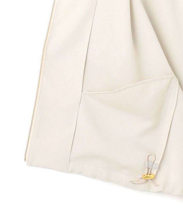 23区 【一部店舗限定/吸水速乾/UVカット/接触冷感】ストレッチジョーゼット フレンチスリーブ ブルゾン ベージュ系