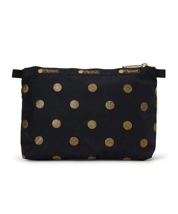 LeSportsac COSMETIC CLUTCH/ゴールドグリッタードッツ ゴールドグリッタードッツ