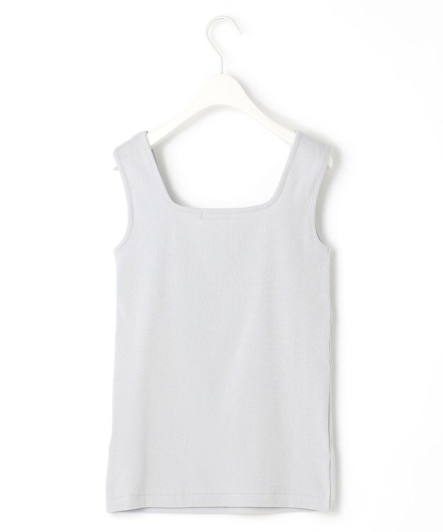 ICB 【新色追加・WEB限定カラーあり・洗える】ブロードステッチリブ タンクトップ ライトグレー系