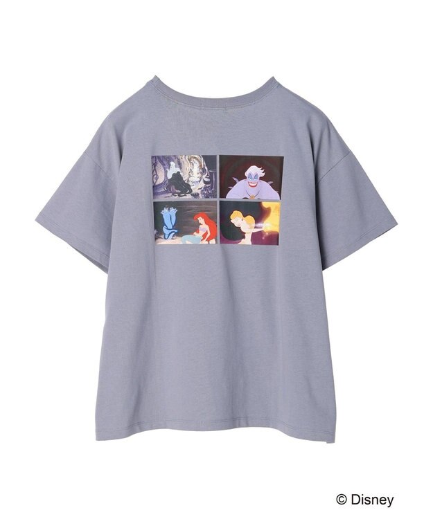 earth music&ecology リトル・マーメイド / プリントTee Charcoal Gray