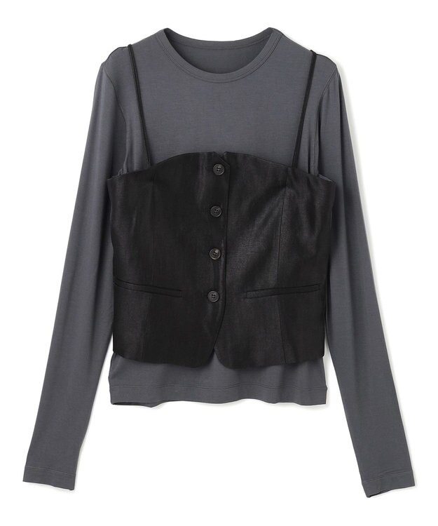 UNFILO 【STORY×UNFILOコラボ】ビスチェセットアップ 3点セット ブラック