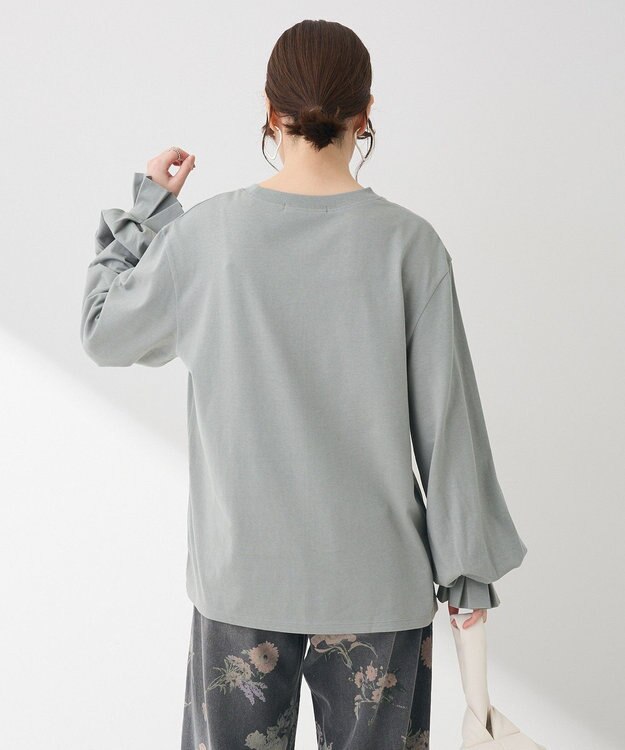 Green Parks ・ＳＵＧＡＲ　ＳＰＯＯＮ　タックスリーブロンＴＥＥ Gray Beige