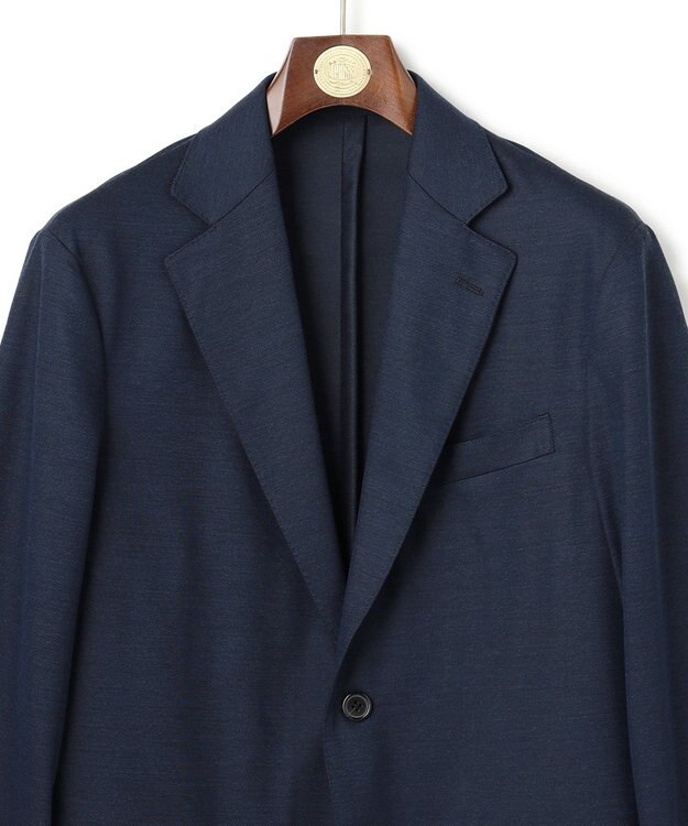 J.PRESS MEN 夏に嬉しい6つの高機能【セットアップ対応】【J.PRESS-POOL WOOL】ジャージーセットアップ ジャケット ネイビー系9