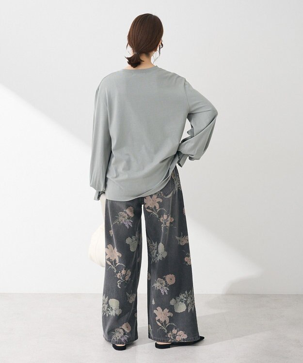 Green Parks ・ＳＵＧＡＲ　ＳＰＯＯＮ　タックスリーブロンＴＥＥ Gray Beige