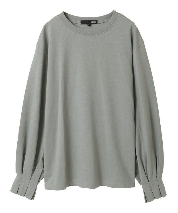 Green Parks ・ＳＵＧＡＲ　ＳＰＯＯＮ　タックスリーブロンＴＥＥ Gray Beige