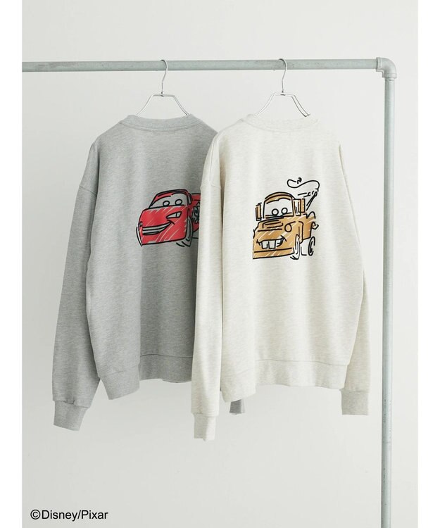 Green Parks Ｃａｒｓ／バックプリント裏毛プルオーバー Oatmeal