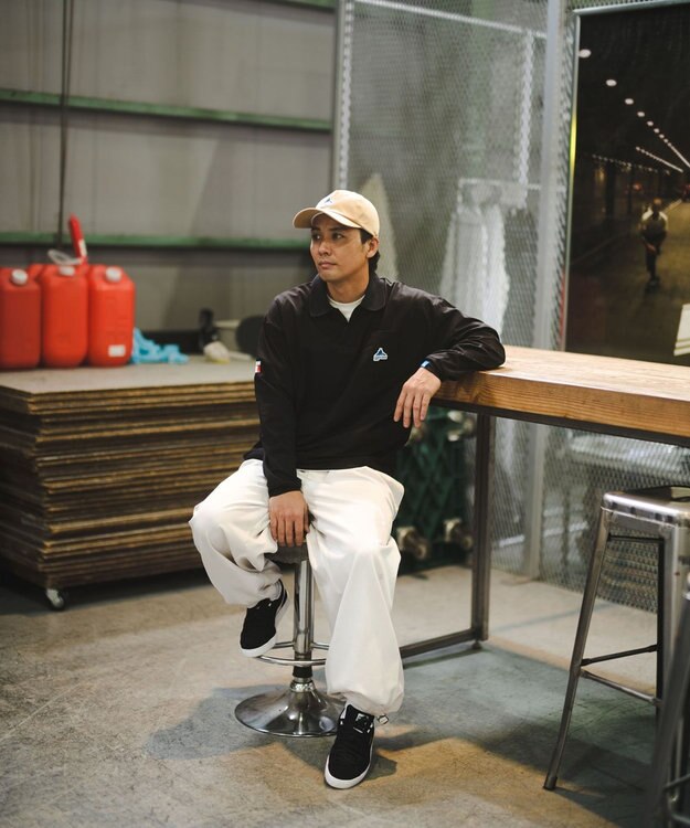 SHARE PARK MENS 【UVケア・吸水速乾・ストレッチ・軽量 】エンブレムポロTシャツ（L・XLサイズ） ブラック系