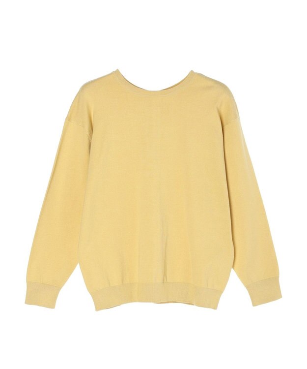 CRAFT STANDARD BOUTIQUE ２ＷＡＹクルーネックニットカーディガン Yellow
