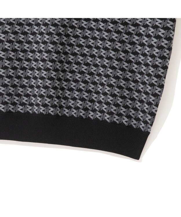 ZERO HALLIBURTON 半袖モノグラムニットポロシャツ ZHG-M5A4d 85116 ブラック